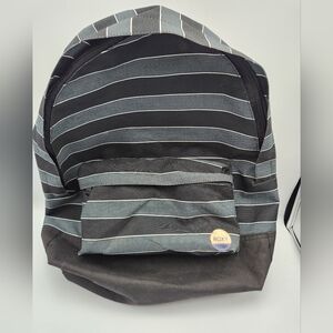 ROXY Sugar Baby Medium Sized Canvas Backpack Bookbag Striped Y2K